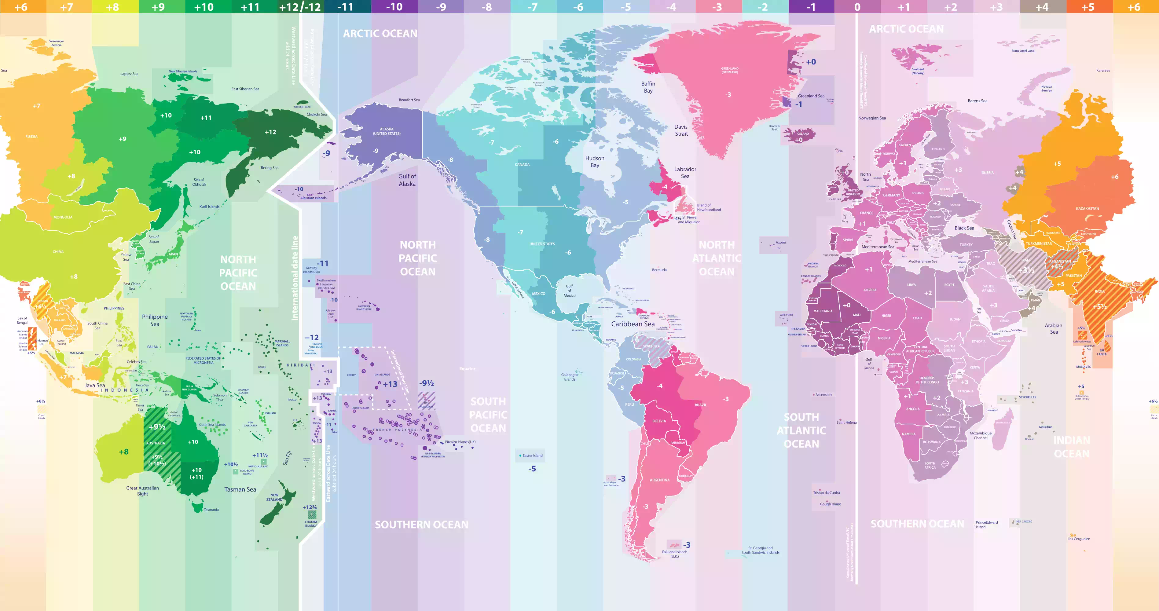 世界の標準タイムゾーン